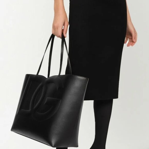 NWT ✅ Dolce & Gabbana DG Logo Medium Tote Bag ✨ NWT, COA, DUST BAG - Picture 4 of 17